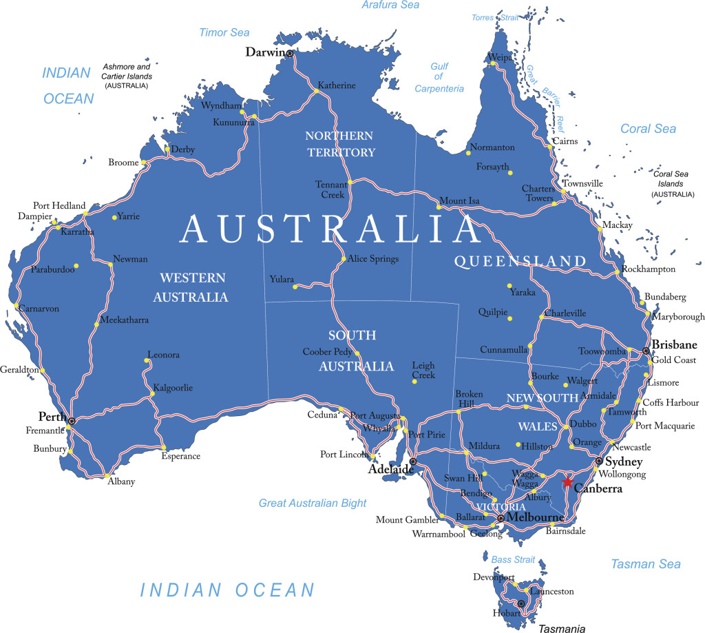 Australia road map