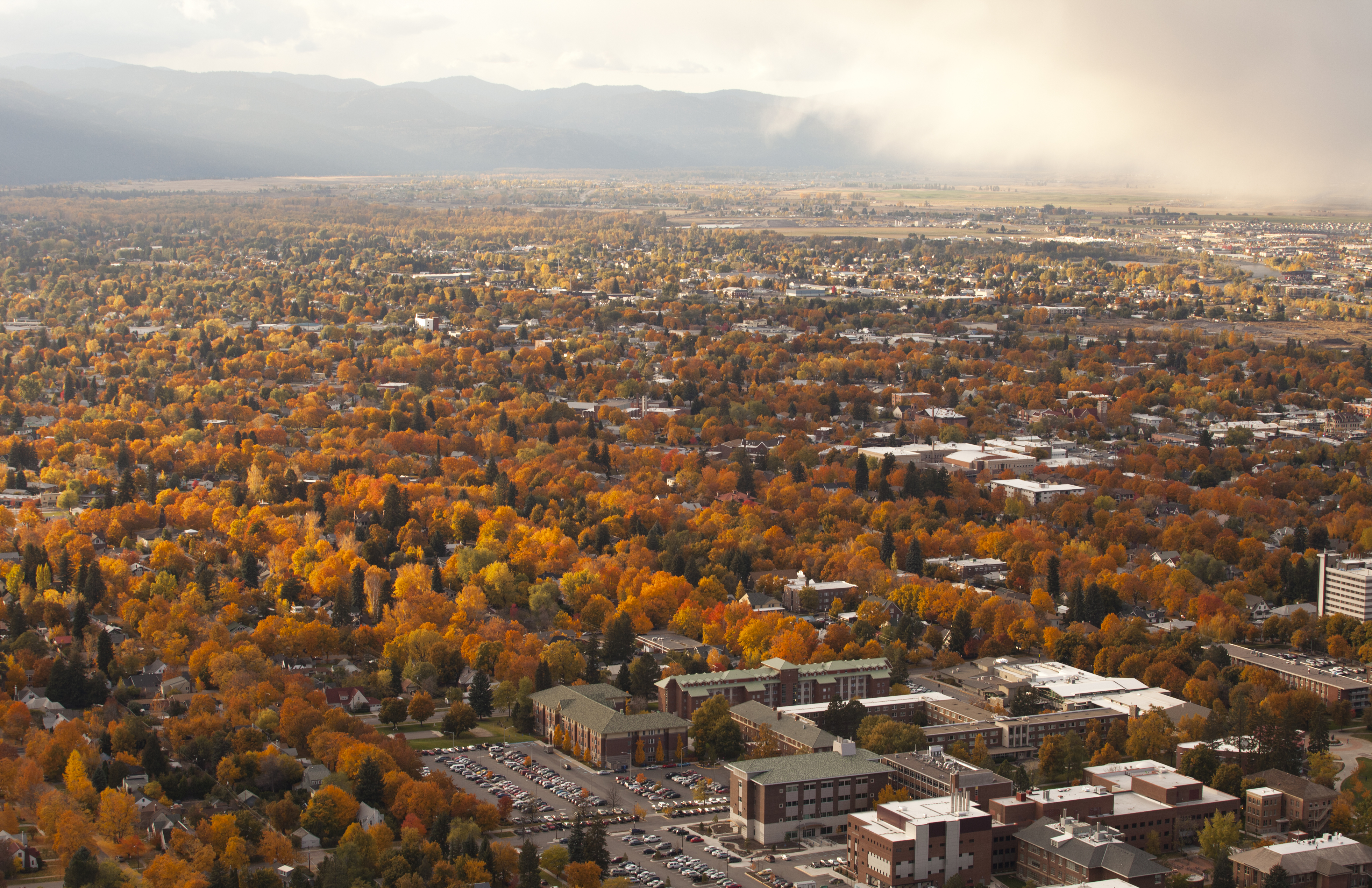 The colorful town of Missoula, Montana.