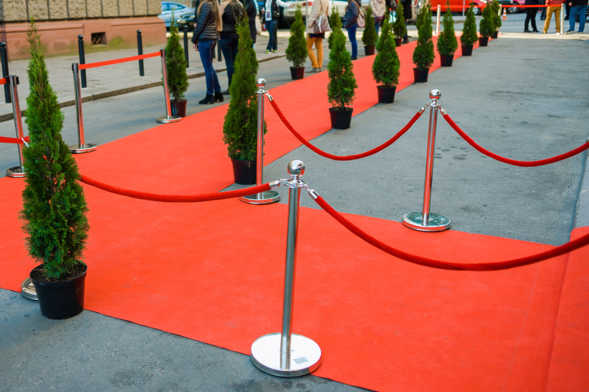 Red Carpet - is traditionally used to mark the route taken by heads of state on ceremonial and formal occasions