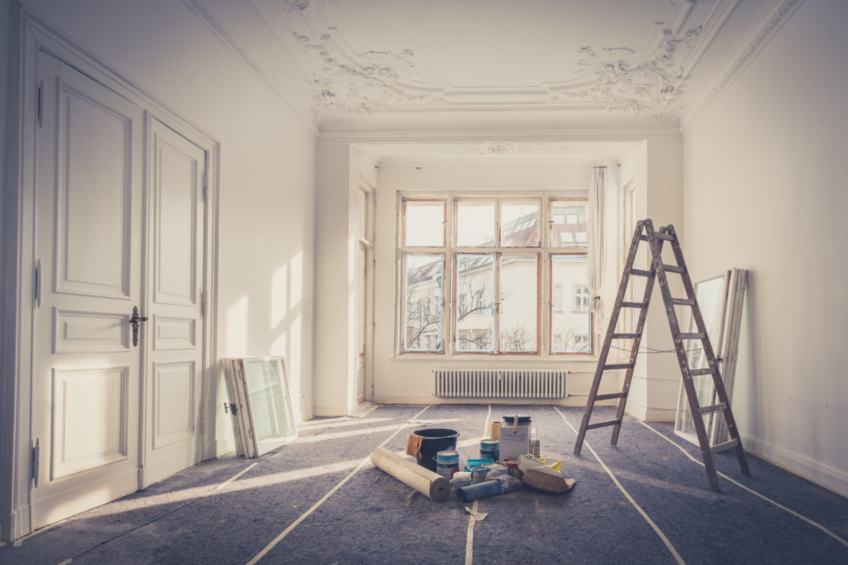 renovation - apartment during restoration